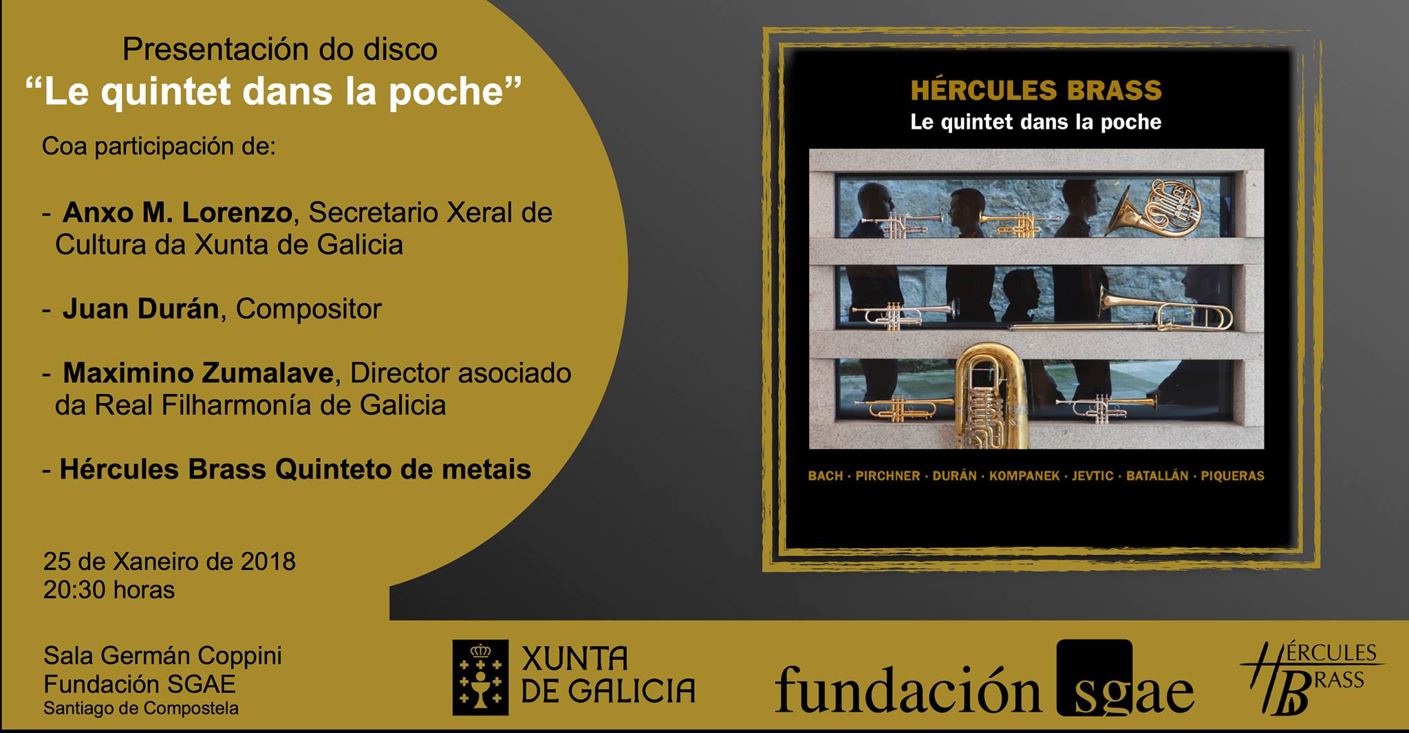 Msica de J. Durn no primeiro CD de Hrcules Brass