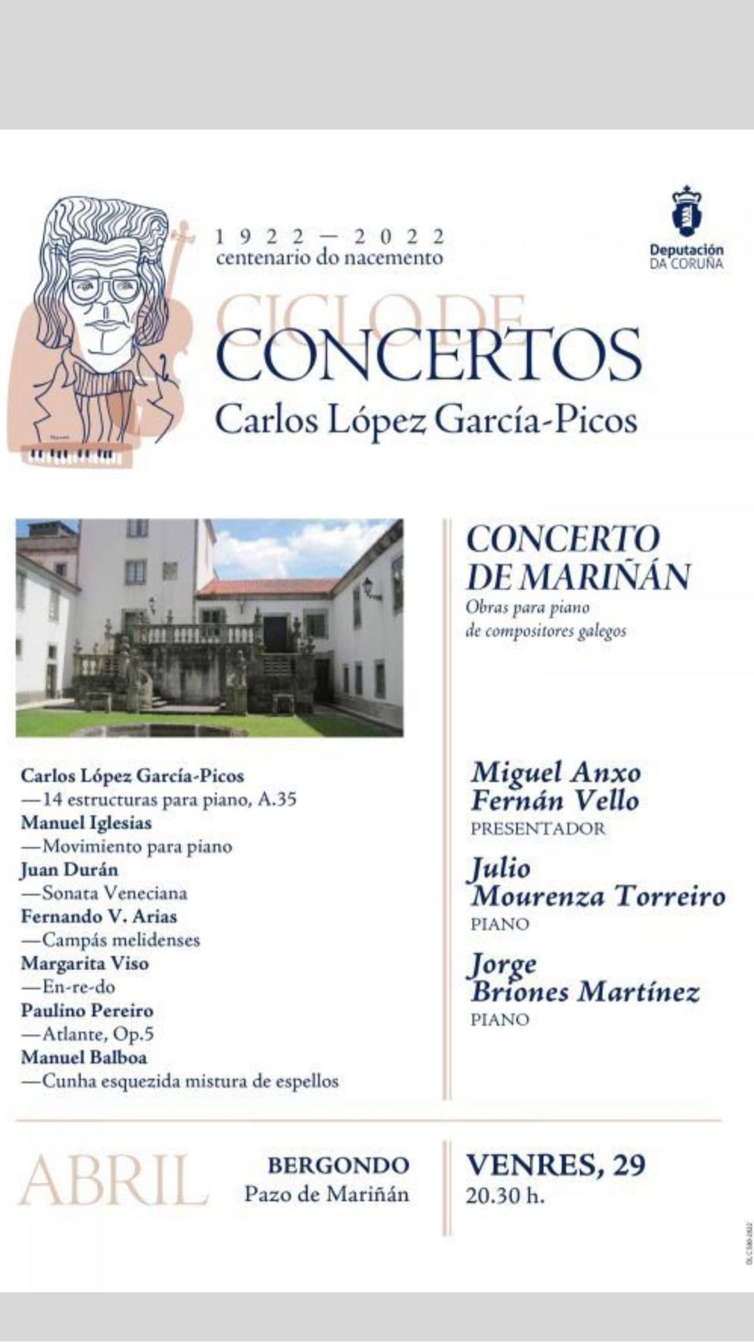 Pazo de Marin: compositores galegos